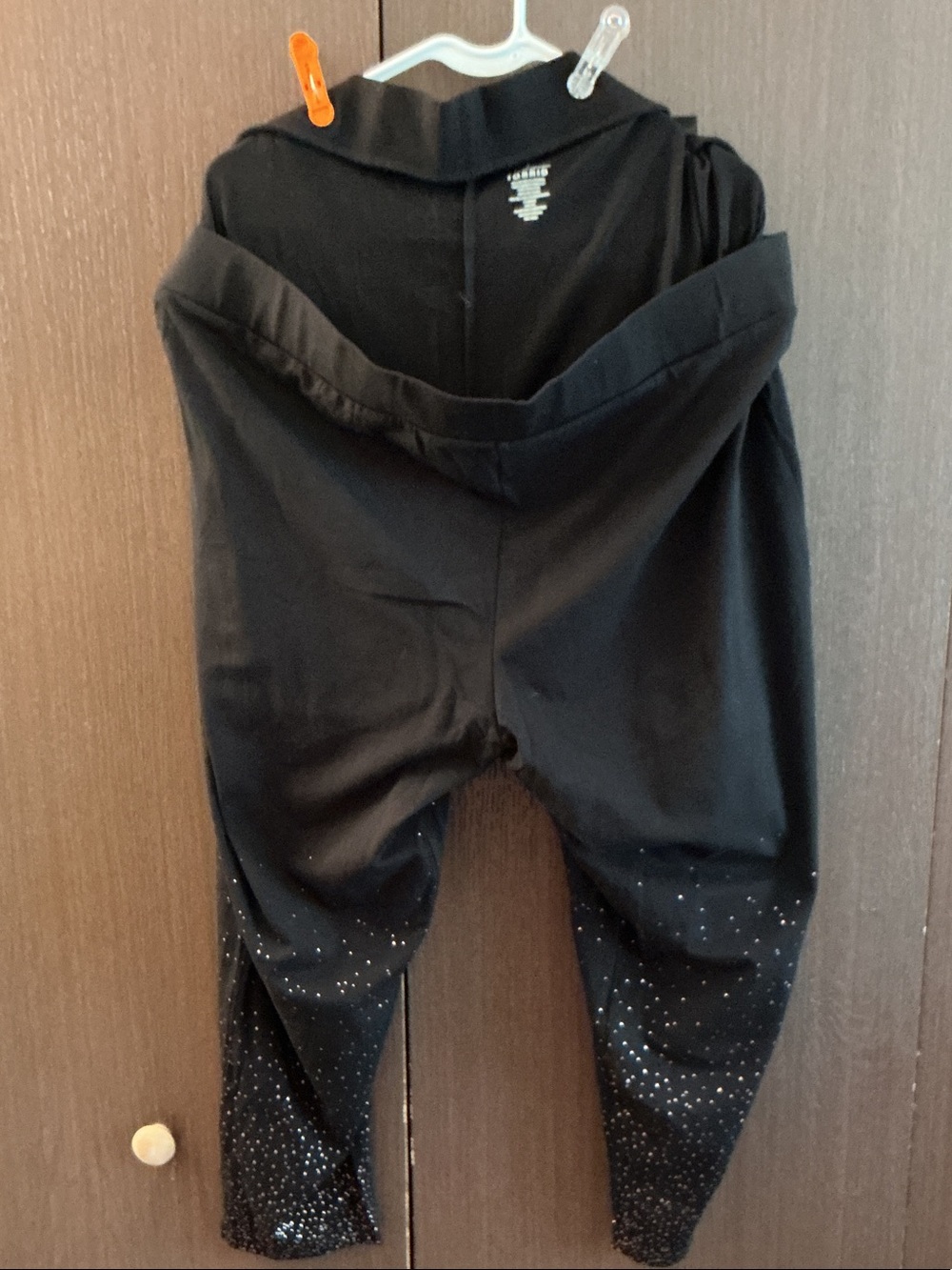 torrid Black  Leggings with Glitter Hem